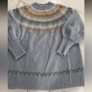 Jcrew holiday fair isle Patterned Women's Sweater size small